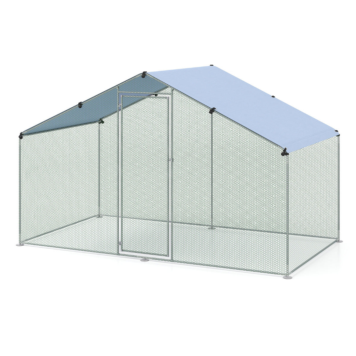 Large Chicken Coop Walk-in Poultry Cage with Oxford Canopy